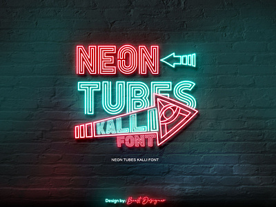 NEON TUBES KALLI By Beast Designer neon typography