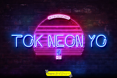 TOKYO NEON BY Beast Designer neon typography