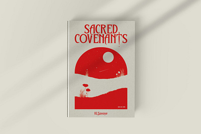 Sacred Covenants Cover Art book art book cover cover art fantasy logo design photoshop red