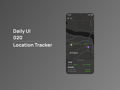 Location Tracker / #DailyUI Day 20 dailyui design figma location tracker ui