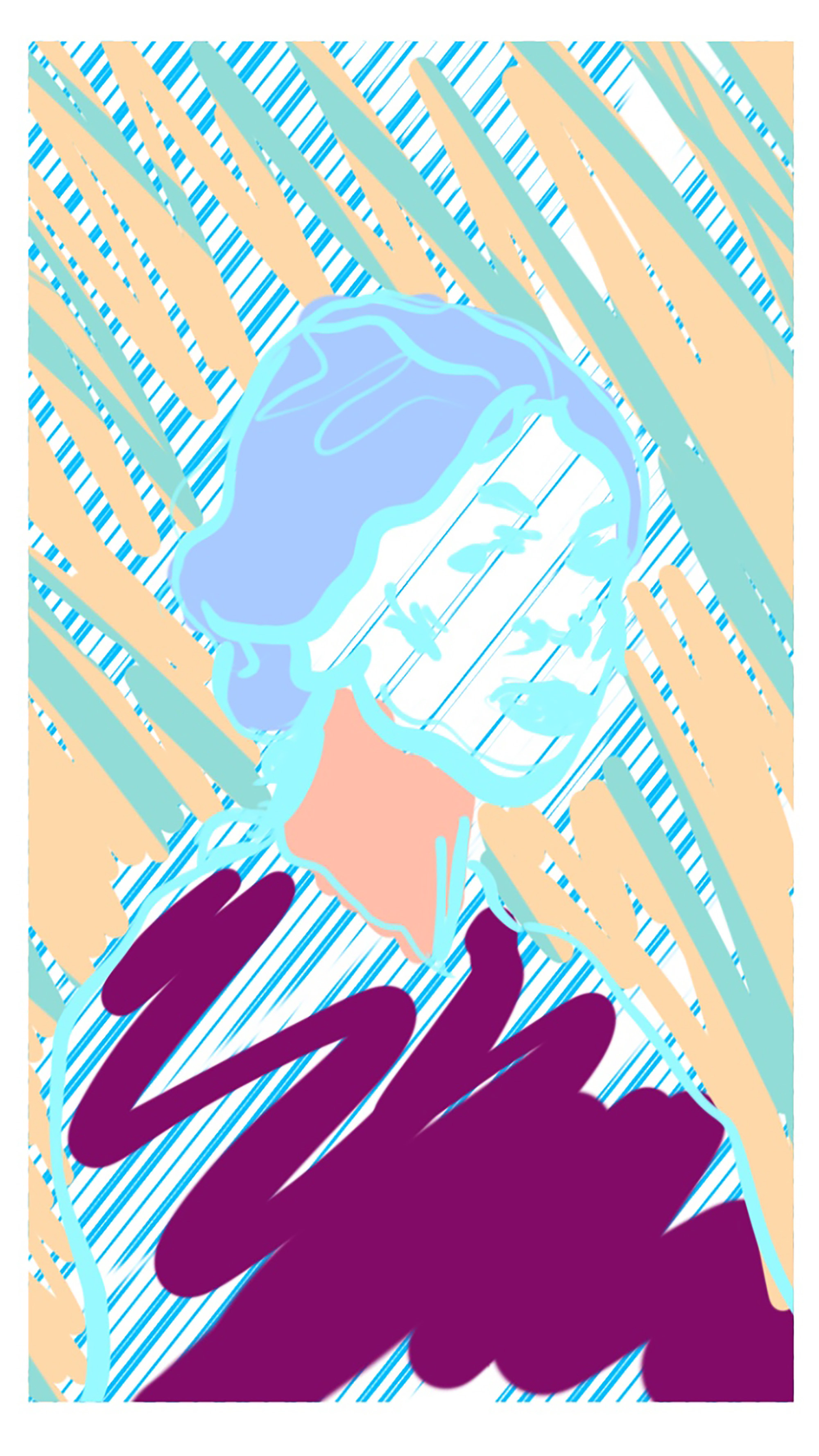 Abstract Portrait abstract branding design illustration portrait procreate