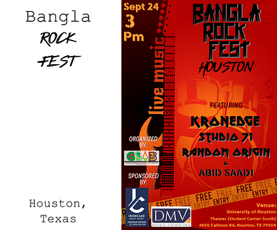 Bangla Rock Fest affinitydesigner bangladesh branding concert design illustration logo poster rock space ui vector