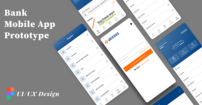 Access Bank Mobile App Prototype dashboard design graphic design mobile design ui uiux