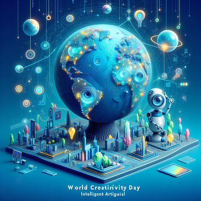 World Creativity Day design grafic