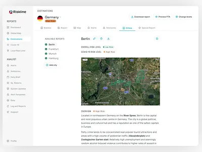 AI Risk Monitoring: Product Redesign ai dense figma gt flexa light mode map navigation product design product redesign redesign risk tabs ui ui design web app