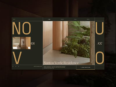 NOUVO® Arch studio interaction design animation architecture branding design graphic design layout motion graphics typography ui website