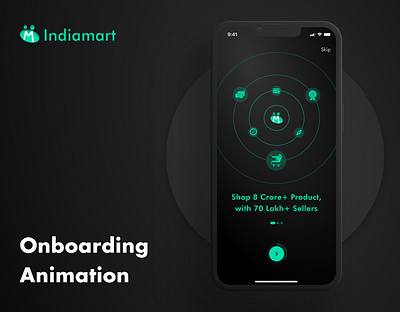 IndiaMart Onboarding animation animation dark mode indiamart interaction design mockups motion design motion graphics onboarding flow splash screen ui design