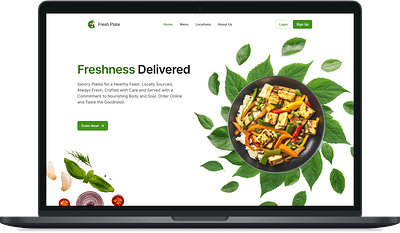 Fresh Plate design figma restaurant website ui ui design ui ux user experience user interface design ux ux design website ui