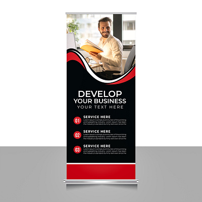 vertical roll up banner design banner exhibition graphic design popup rollup stationary