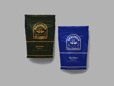 Breuwan Tea Packaging adobe illustrator branding logo packaging