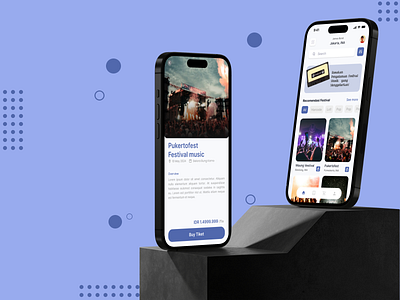 UI : Festival Music mobile app music ui ux