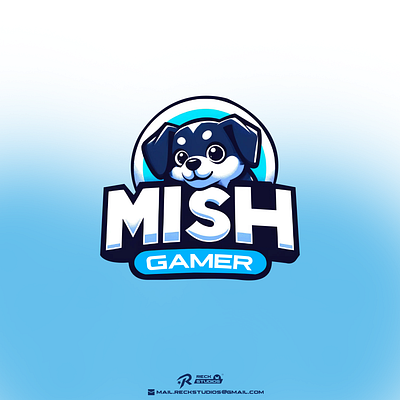 Mish Gamer Logo branding graphic design logo mascotlogo