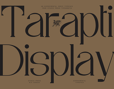 Tarapti Display Typeface display font font free font serif serif font typeface