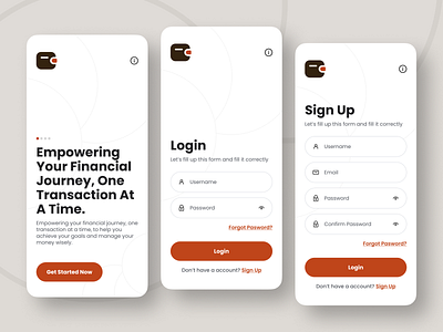 First Step Login Page Mobile App By Teknologi Digital Terdepan On