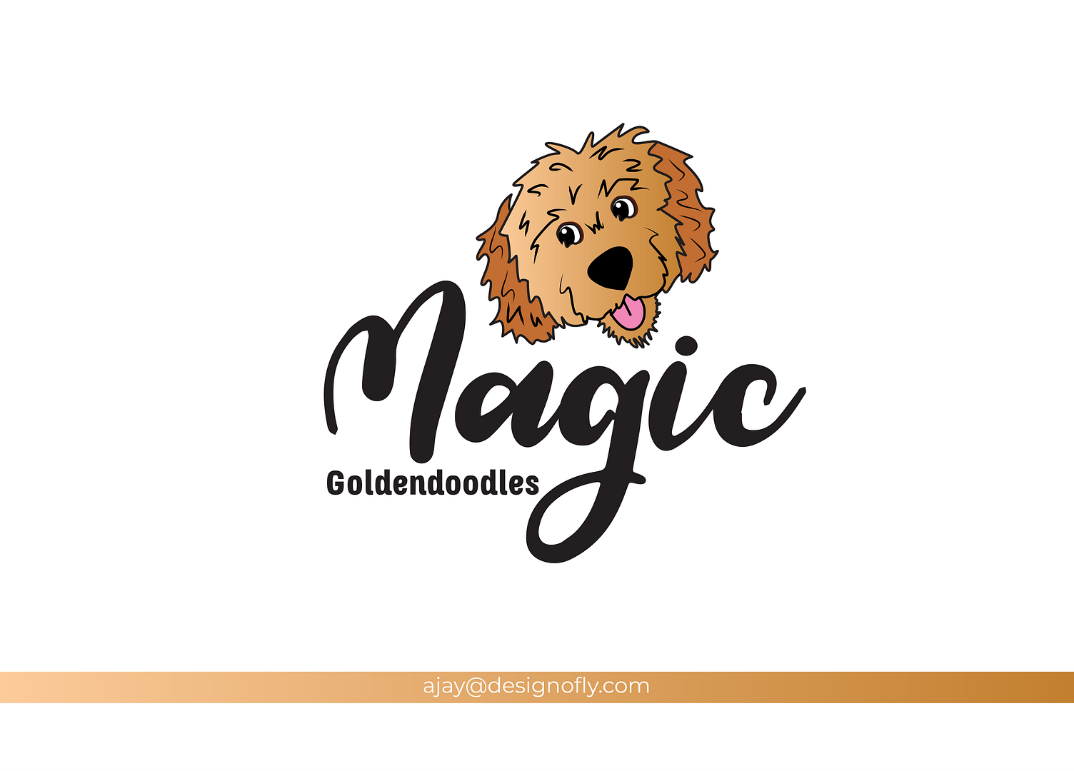 Magic Goldendoodles Logo | Puppy logo | DesignoFly by Designofly on ...