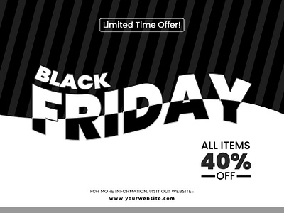 Black Friday Super sale with awesome Black Friday Text 40 off banner black branding design friday graphic design illustration logo offer sale typography