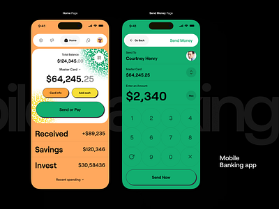 Mobile Banking app app app design bank banking design digital banking finance financial mobile app orix sajon ui ux walett