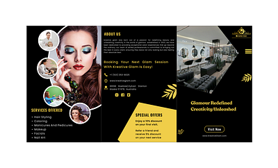 Beauty Salon Brochure Design beauty beauty salon brochure design graphic design ui uiux