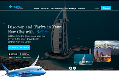 Traveling Website for Business Owner's mouckup design traveling website ui design ui ux web design web ui ux website