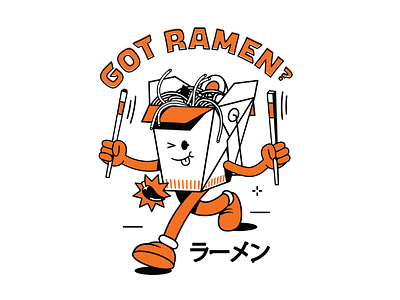 Got Ramen asian cartoon character design costarica cute fun grooby illustration japan noodles ramen tshirt