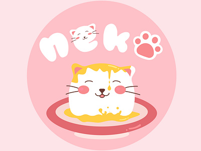 Logo for Neko bakery design graphic design illustration logo vector