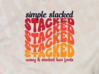 Simple Stacked Font branding decorative font font bold font cute font decorative font display font dreamink font fun font groovy font playful font retro font school font stacked font wavy font wavy effect tripl groovy