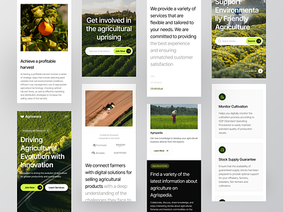 Agriculture Responsive agency agribusiness agriculture app clean design farming landing mobile page product design responsive ui web app web design website