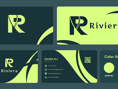 Rivier Company: Premium Brand Identity adobe illustrator branding design figma graphic design logo design presentation design