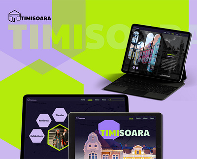 Timisoara website animation figma graphic design modern motion graphics ui vibrant colors web design website