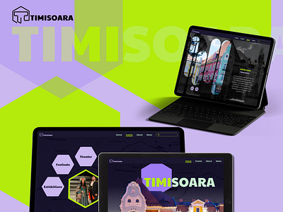 Timisoara website animation figma graphic design modern motion graphics ui vibrant colors web design website