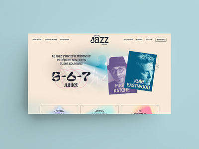 Thionville Jazz Festival branding festival homepage jazz jazzfestival musicfestival webdesign