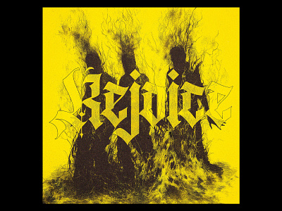 Rejoice // Fire (colors) album cover artwork cover cover art kevlard music cover photoshop yellow