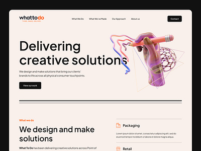 Landing Page Design blue branding design graphic illustration illustrations landing page design logo manypixels minimal ui