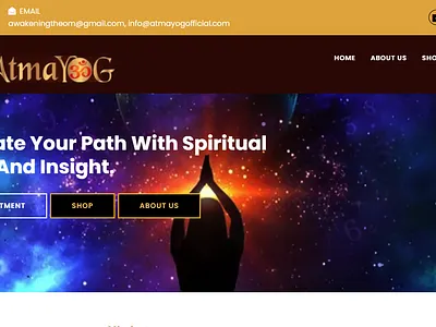 Spiritual informative website made in Laravel framework logo ui