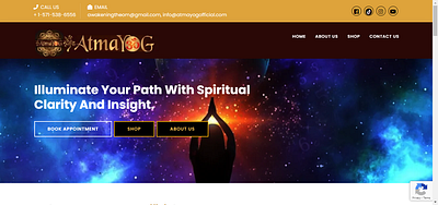 Spiritual informative website made in Laravel framework logo ui