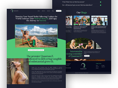 Onlyfans Agency website Design | Landing Page Design figma graphic design landing page design onlyfans onlyfans agency onlyfans agency website onlyfans agency website design onlyfans marketing agency onlyfans modeling website uiux website design