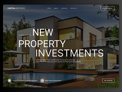 Real Estate Landing Page architecture building daily daily ui dailyui dailyuichallenge design designer figma landing landing page landing page design landingpage real estate ui ui design