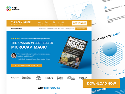 Microcap Magic Website Design capi creative design magic microcap ui ui kit uiux ux web website