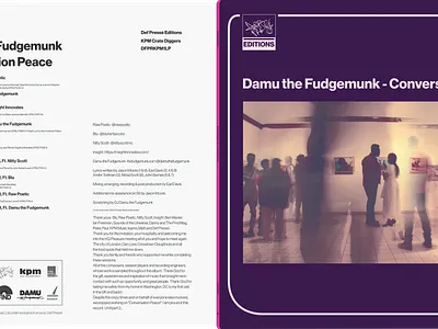Damu the Fugemunk Vinyl artwork. branding design graphic design illustration typography