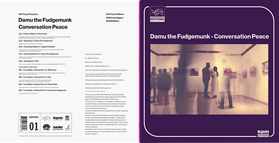 Damu the Fugemunk Vinyl artwork. branding design graphic design illustration typography