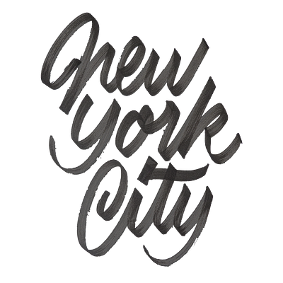 New York City branding design graphic handlettering lettering logo new york type typography vector