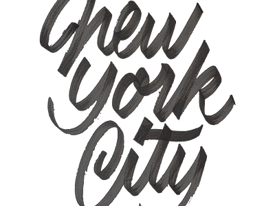 New York City branding design graphic handlettering lettering logo new york type typography vector