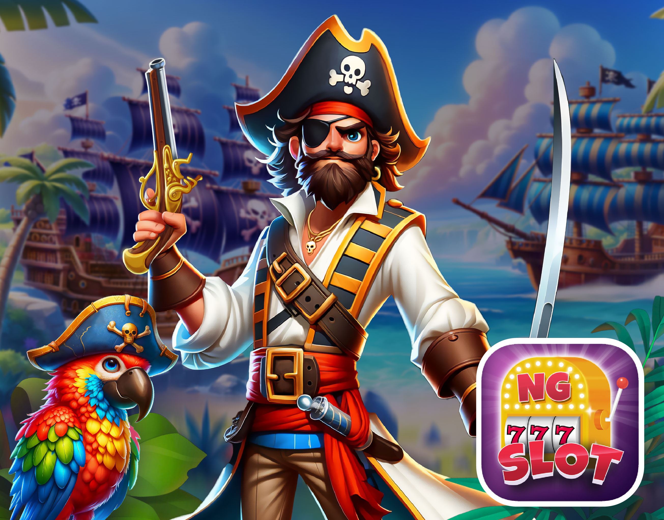 Crazy Rich Pirate adobe photoshop casualgame design digitalart game gameart illustration