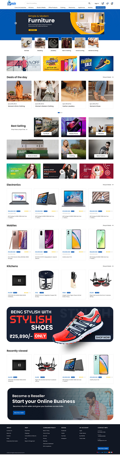 E-commerce Web UI e commerce multi vendor ecommerce website ui ui design website design