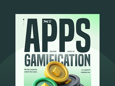 Apps Gamification Studio 3d apps development game gamification homepage marketing promo page studio ui web design website