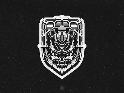 Doom Machine automotive beer brewing clothing comic future machine motor robot scifi skull