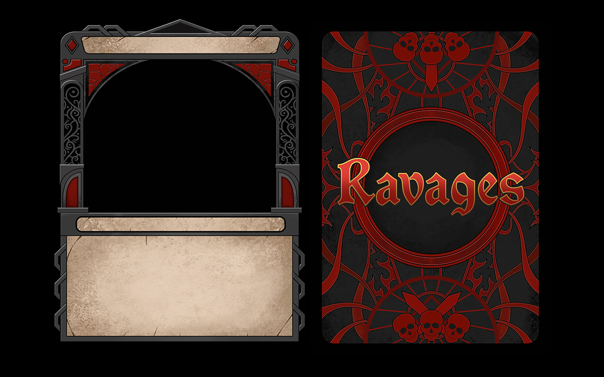 Example of Template Design For Card Game
