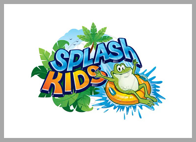 Cartoon Logo - Splash Kids branding caricature cartoon design graphic design illustration logo vector