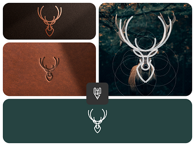 Deer Logo animal logo deer deer brand deer branding icon logo line art logo logo designer logos