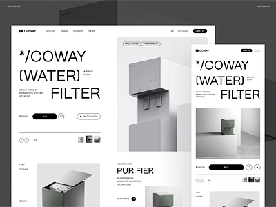 E-commerce Water filter e commerce filter water online shop shop ui ux water web